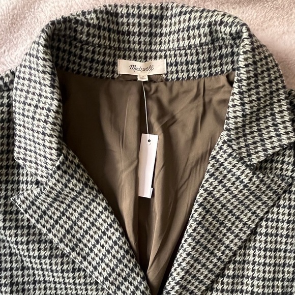 NWT Madewell Oversized Knit Blazer in Houndstooth Size M - Picture 5 of 12